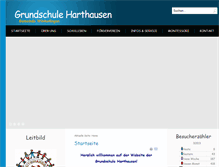 Tablet Screenshot of grundschule-harthausen.de